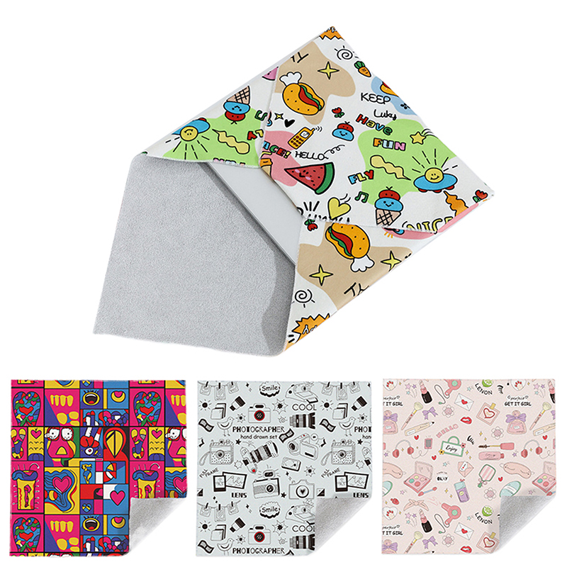 Magic Cloth Makeup Bag Camera Lens Wrapping Cloth Portable Patch Cloth Storage Bag Self-adhesive Organizer