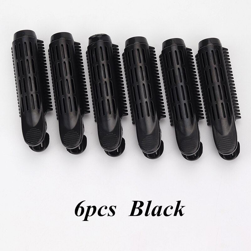 Ensemble de pinces de coiffure coréennes, en résine, pour cheveux naturels duveteux, à racines, accessoires de coiffure, 3/6 pièces, G0710: Black 6pcs