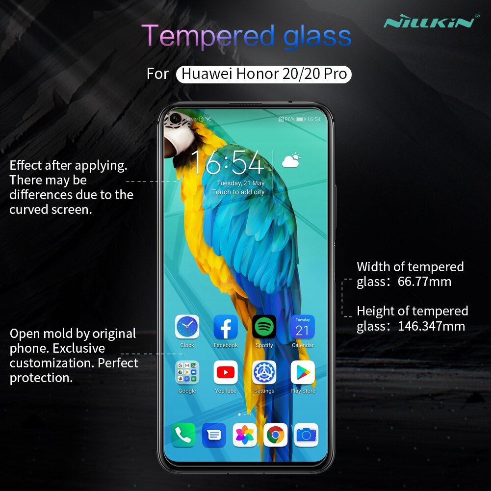 Huawei Honor 20 Pro Tempered Glass Nillkin Amazing H 0.33MM Screen Protector for Huawei Honor 20 Glass