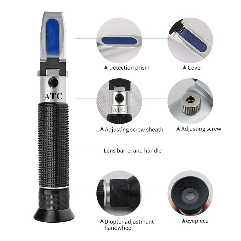 Antifreeze Urea Solution Concentration Meter Glass Water Freezing Point Meter Vehicle Liquid Detection Battery Liquid Hydrometer