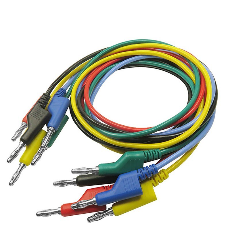 P1036 5 Stks/set 4Mm Banana Plug Alligator Clip Multimeter Test Kabel Draden Lead Kits Laboratorium Elektrische