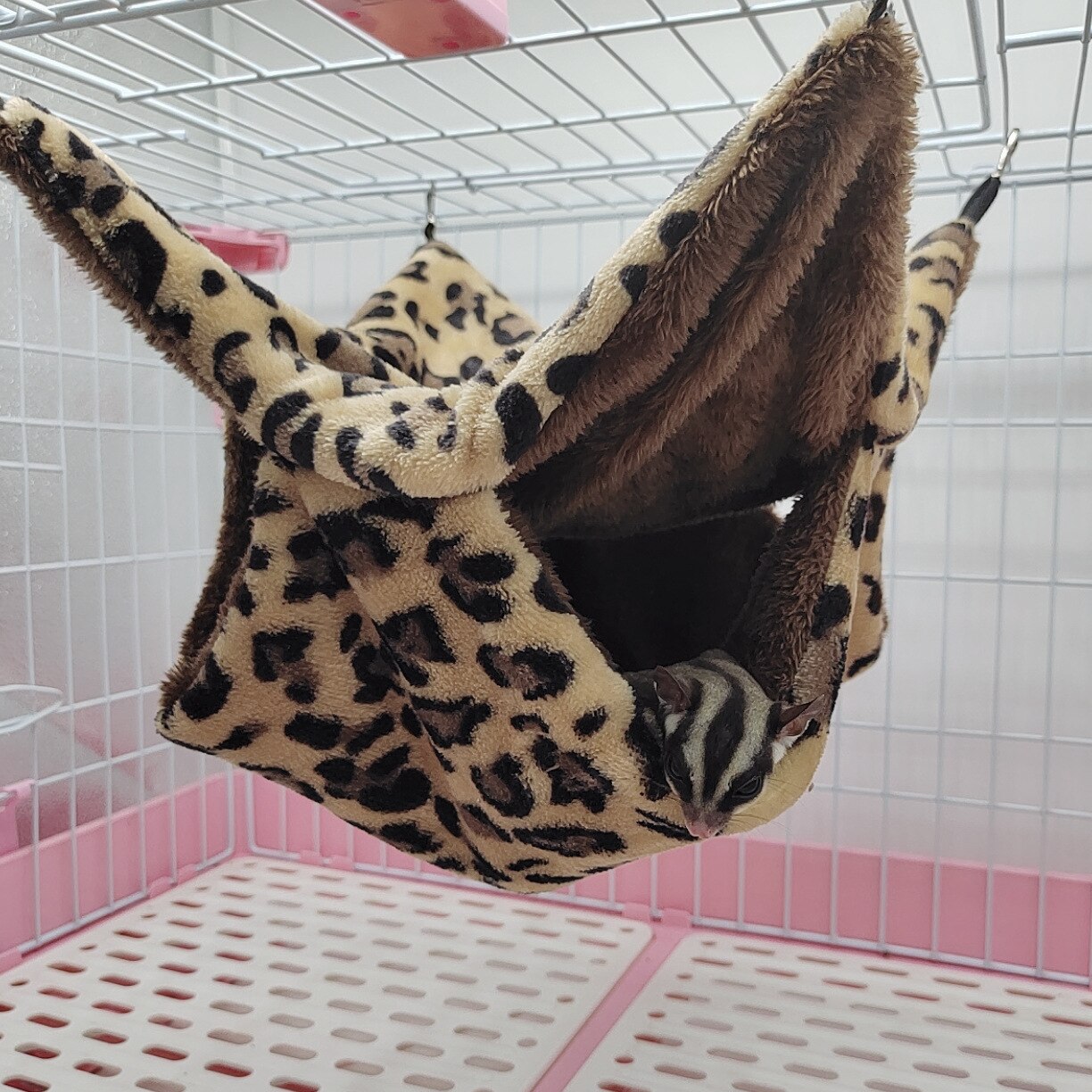 Warm Hamster Hammock Rat Hanging Beds House Small Animal Cage Squirrel Guinea Pig Double-layer Plush Cotton Nests Pets Supplies