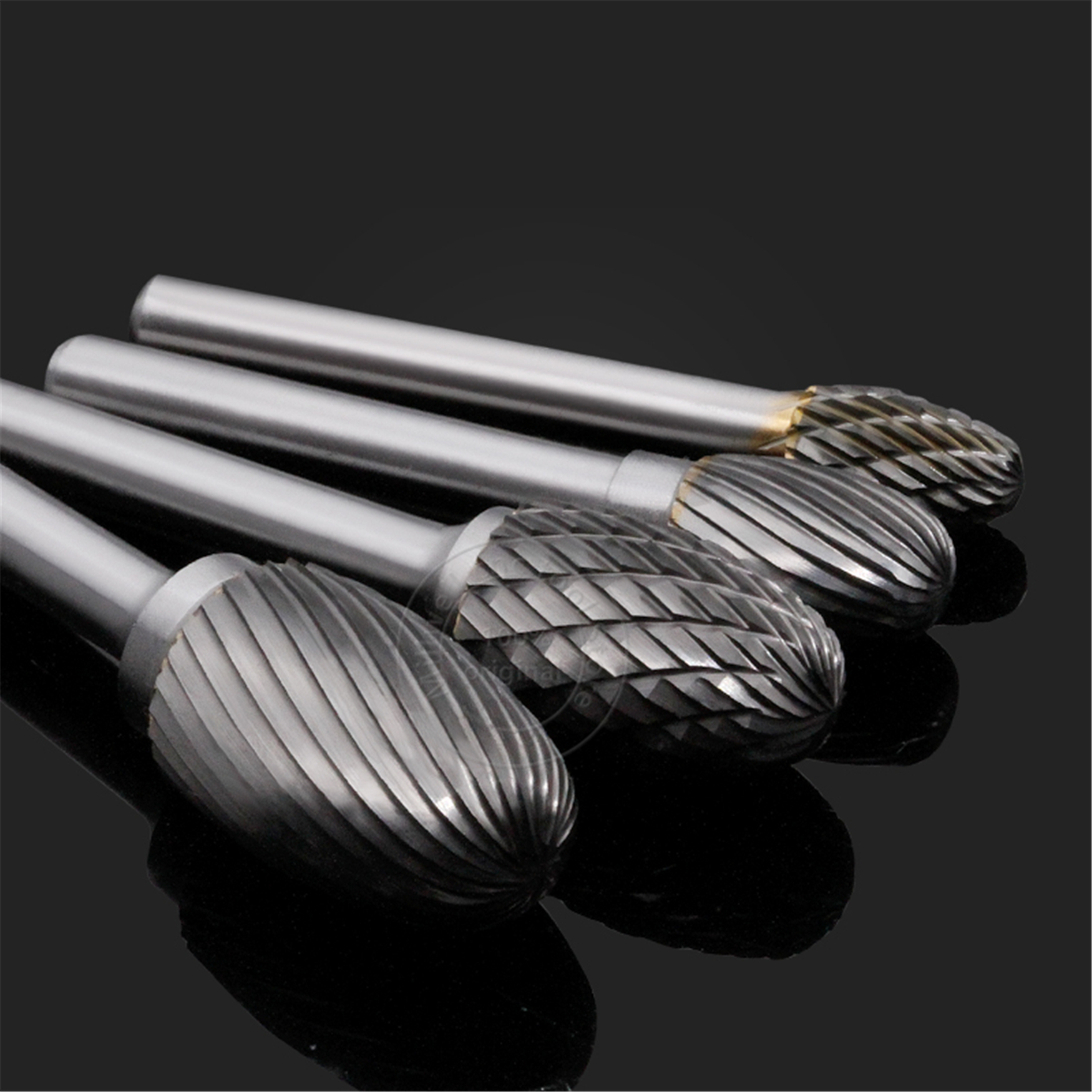 1pc solid carbide tungsten steel milling cutter,6mm shank E type Metal electric grinding head,Polishing tool