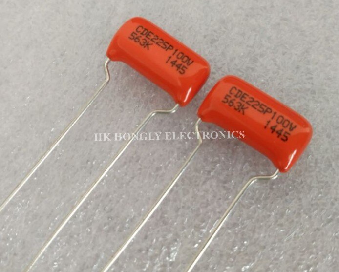 20 pièces CDE225P100V 103K 153K 563K 224K 334K CDE 225P 100V 10% 0.01UF 0.015UF 0.056UF 0.22UF 0.33UF P = 10mm 15mm condensateur de Film: 563K P10mm