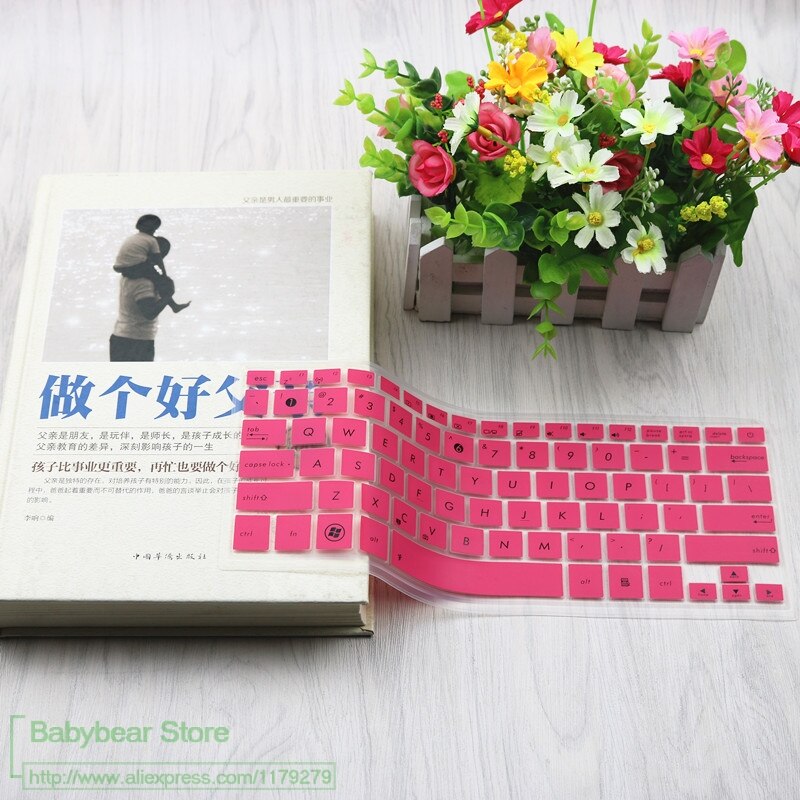 13 cal laptopa klawiatura pokrywa Protector dla Asus ZEN książka U410 U303LB/UB UX303FA/CA U4000 UX305 UX303UB U303UB UX306LG: pink