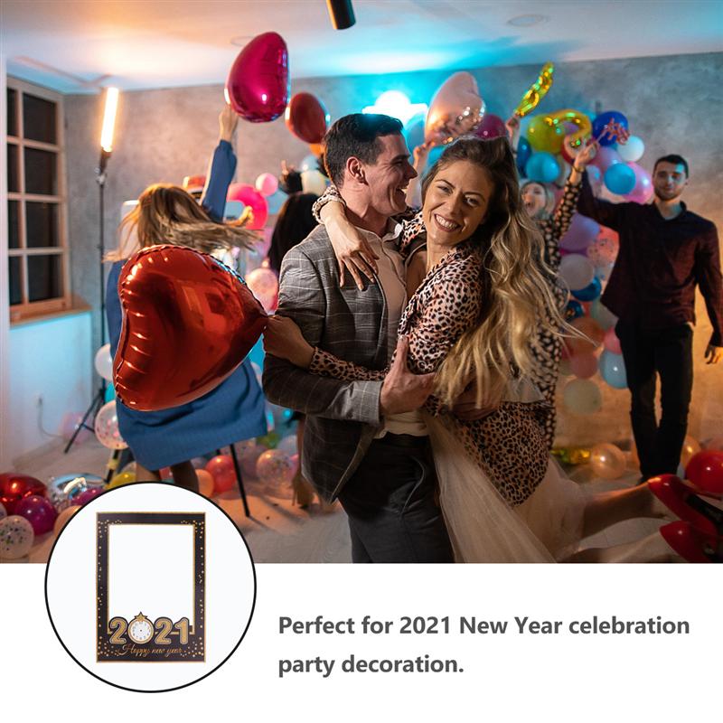 Year Party Photo Props Handheld Photo Frame Party Decorations