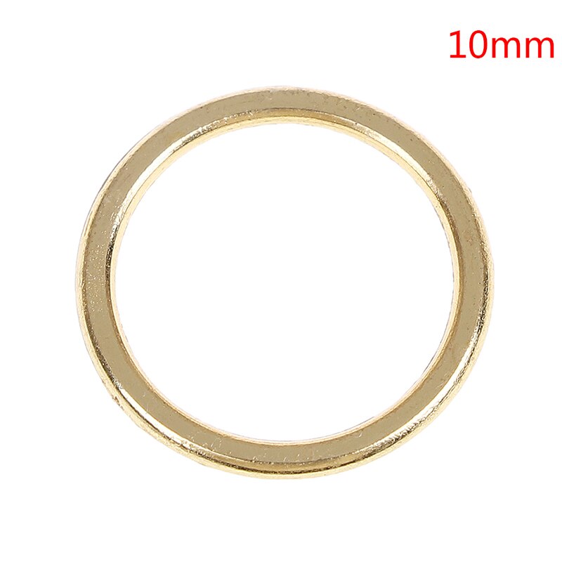 100 stuks/partij zilveren/gouden bh-ringen schuifjes lingeriehaken versteller ondergoed accessoires: Goud 10mm