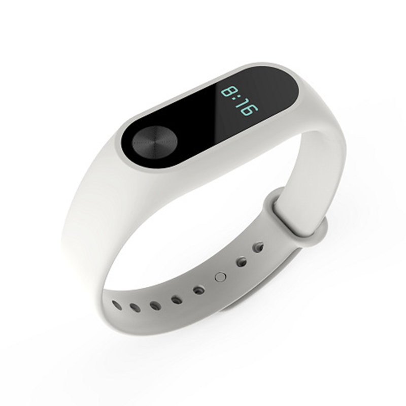 Para Xiaomi mi Band 2, Correa deportiva, reloj de pulsera de silicona para Xiaomi mi Band 2, accesorios, pulsera mi band Strap: Blanco