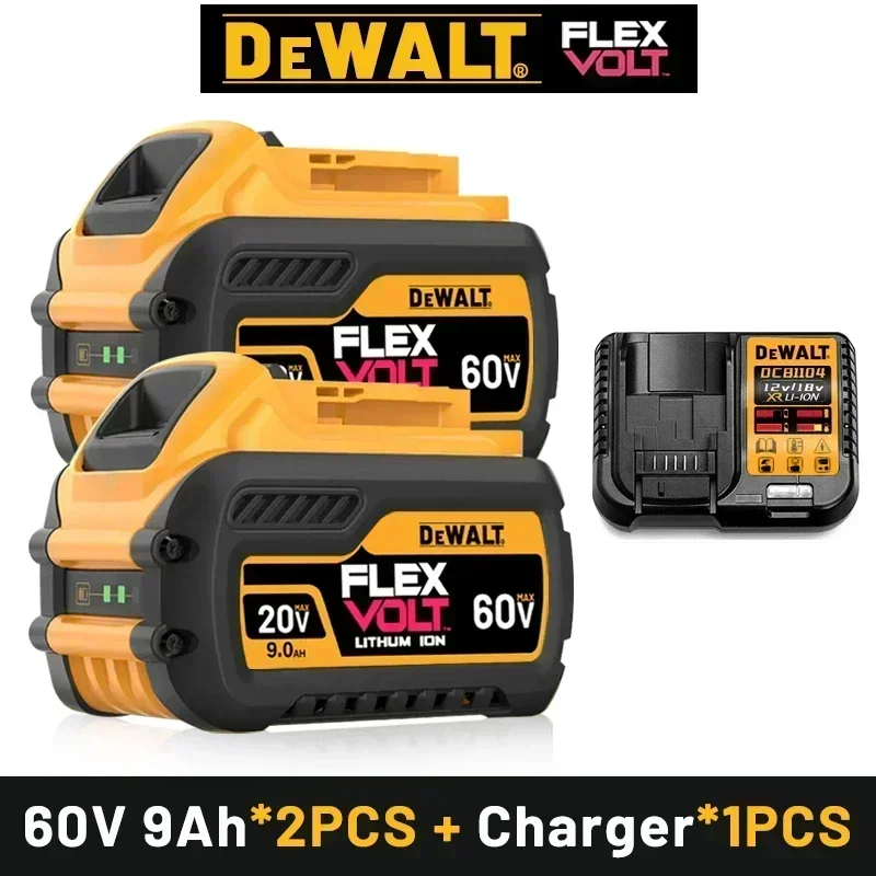 DCB200 Original DEWALT Battery 20V/60V 9000mAh，dewalt 20v battery，DCB205 DCB206 DCB209 Power Tool Battery，dewalt charger