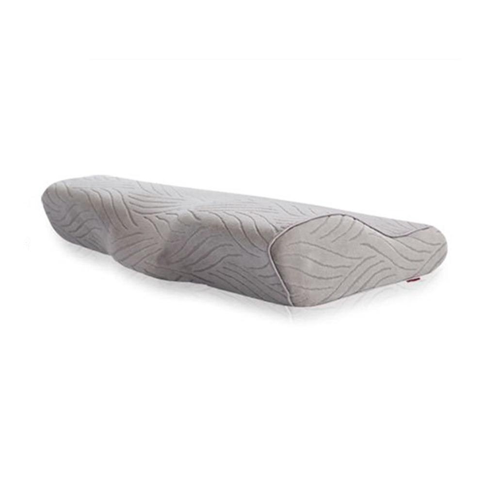 Vlinder Vormige Memory Kussens Ontspannen De Cervicale Wervelkolom Volwassen Trage Rebound Memory Foam Kussen Voor Slaap Cervicale Kussens 40: Light gray