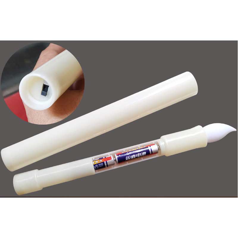 12 Pieces Beige/Yellow/Red Church LED Candles,Battery Operated Flameless Flickering Candle Light For Wedding