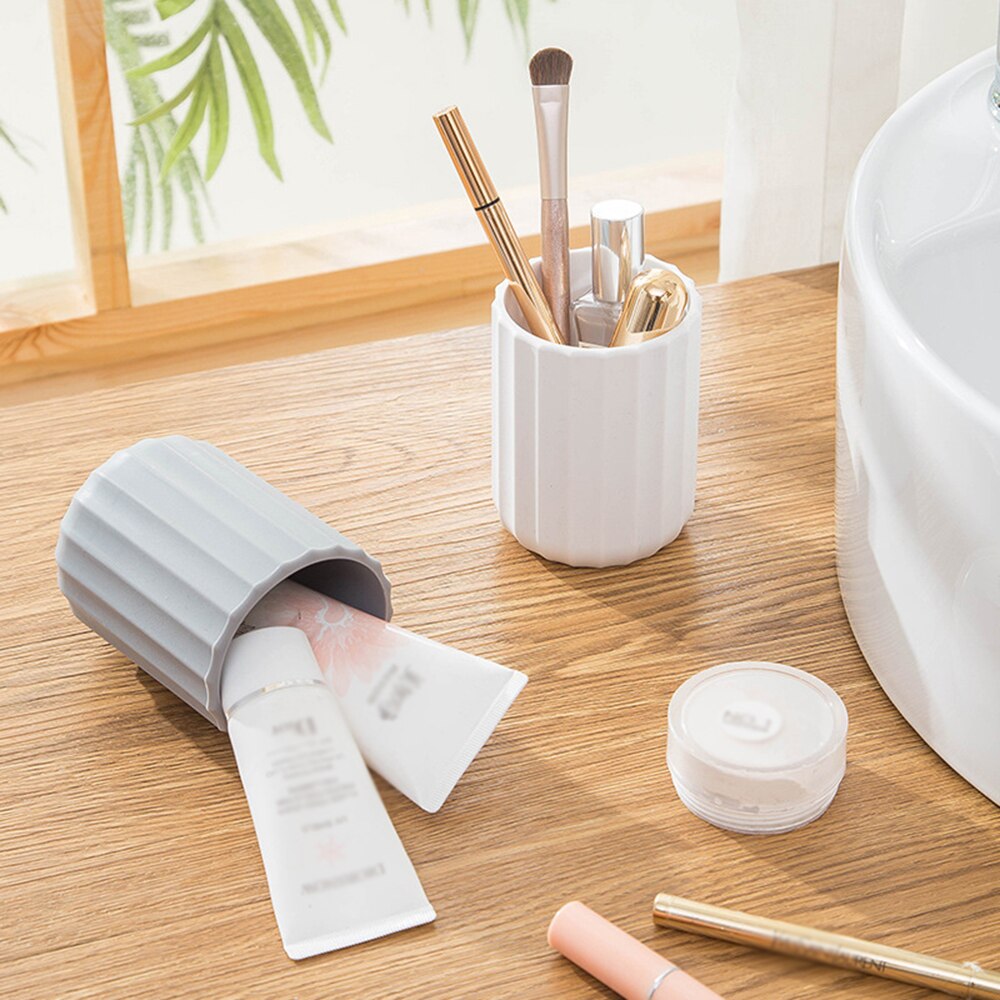 Portalápices multifuncional, Caja de almacenaje para brochas de maquillaje, maceta de flores, lapicero, contenedor, organizador de almacenamiento de escritorio de oficina