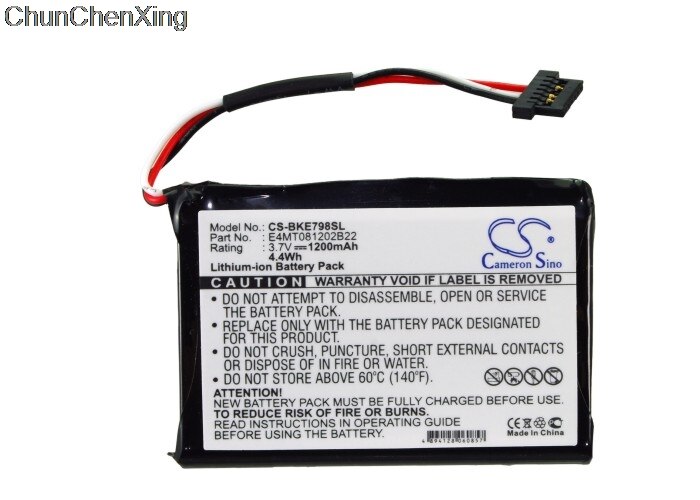 Cameron Sino 1200mAh Batteria E4MT081202B22 per Becker BE7934, BE7988, Traffic Assist 7934, Ad Alta Velocità, ad alta velocità II 79, Z100