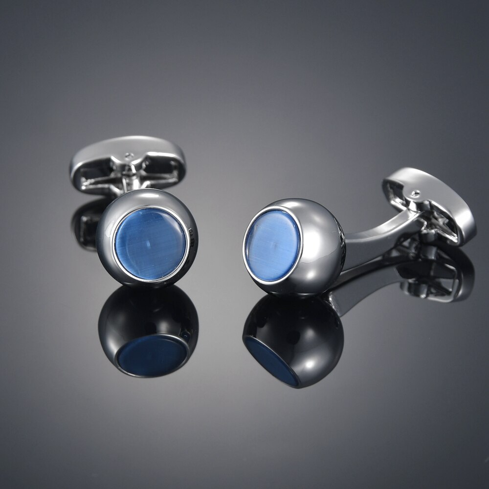 Mens Luxury Blue Crystal Cufflinks Suit Shirt Cuff Links Wedding Cufflink Jewelry Men&#39;s Accessories: 8