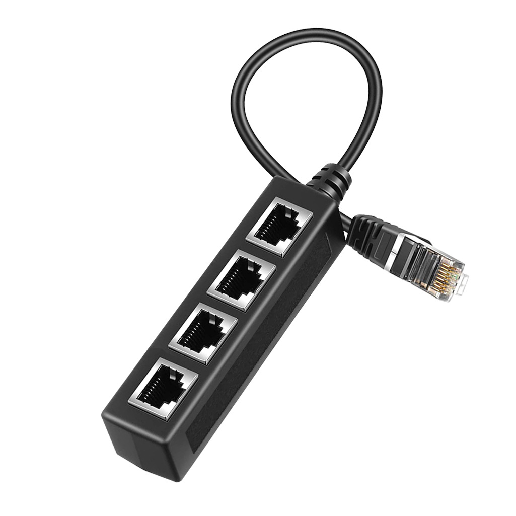 Rj45 ethernet-kabeldelare nätverksadapter cat 7/6/5e ethernet-adapter 8 p 8c nätverksförlängare förlängningskabel för ethernet-kabel