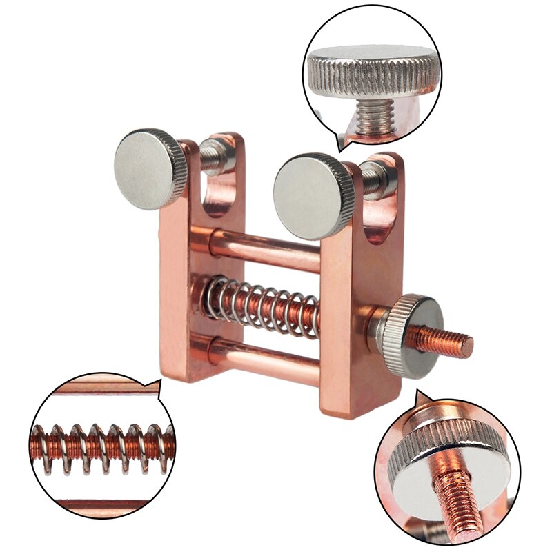 Herramientas de fabricación de violín, abrazadera de borde, reparación de grietas de violín, abrazaderas de Metal