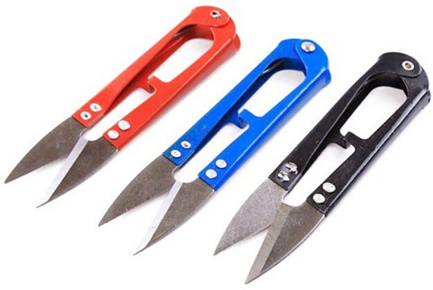 1Pc Multicolor Trimmen Naaien Schaar Tangen U Vorm Clippers Garen Rvs Borduurwerk Ambachtelijke Schaar Tailor