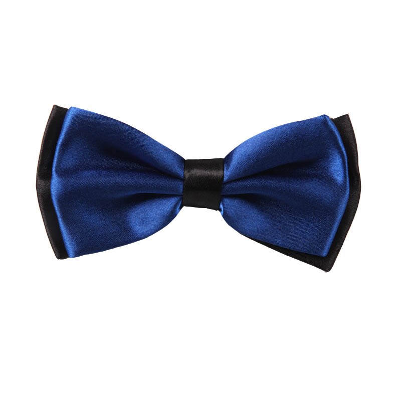 Adult Bowtie Classic Man Wedding Party Formal Satin Silk Multicolor Adjust Neck Bow tie style Clip-On