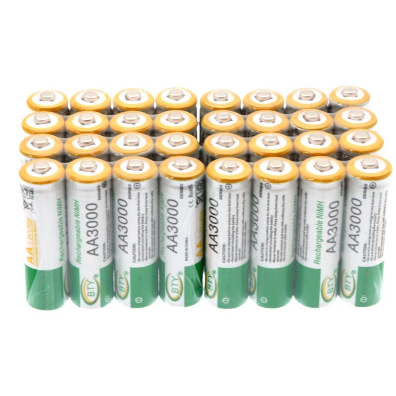 1.2V 3000Mah Aa Nimh Oplaadbare Batterijen Ni-Mh Oplaadbare Aa Batterij Voor Speelgoed Camera Microfoon