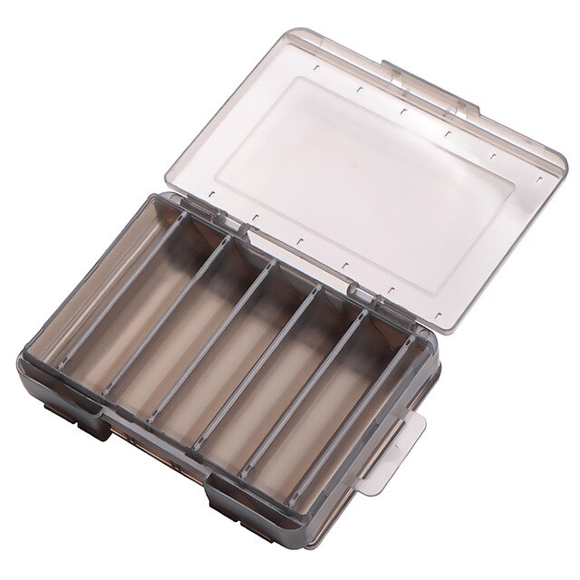 Durable Storage Box Portable Beautiful Double-Sided Fishing Tackle Box Fish Hook Storage Box Fishing Accessories Box: White
