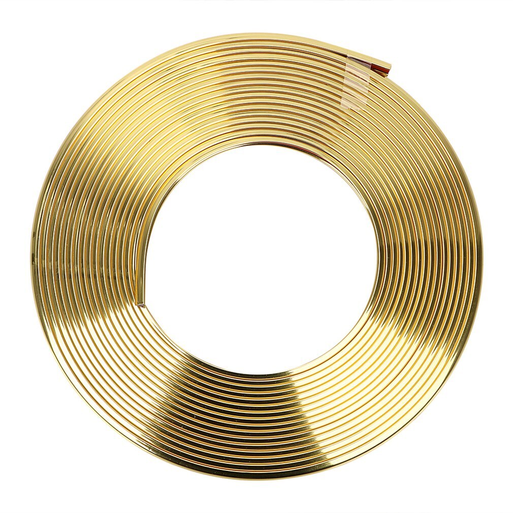 5 Meter Auto Interieur Levert Auto Decoratieve Strip Verminderen Schrapen Beschermende Guard Tape: Goud