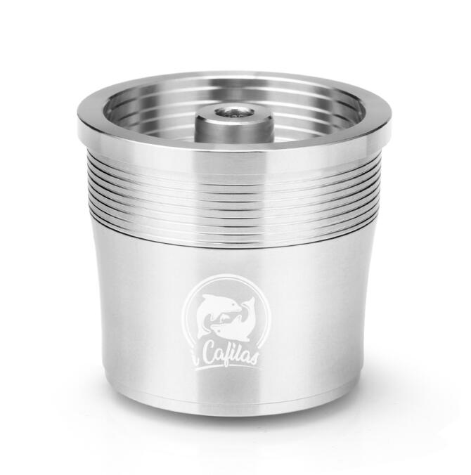 ICafilas-cápsula reutilizable de acero inoxidable Compatible con máquina de café illy, cápsula reutilizable, apta para Espresso illy Cafe: 1 capsule