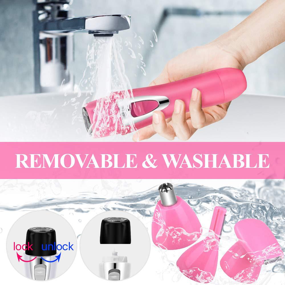 4- in- 1 epilator wenkbrauw neus haartrimmer haar ontharing scheerapparaat tondeuse schoon draagbaar multifunctioneel oplaadbaar unisex gezicht