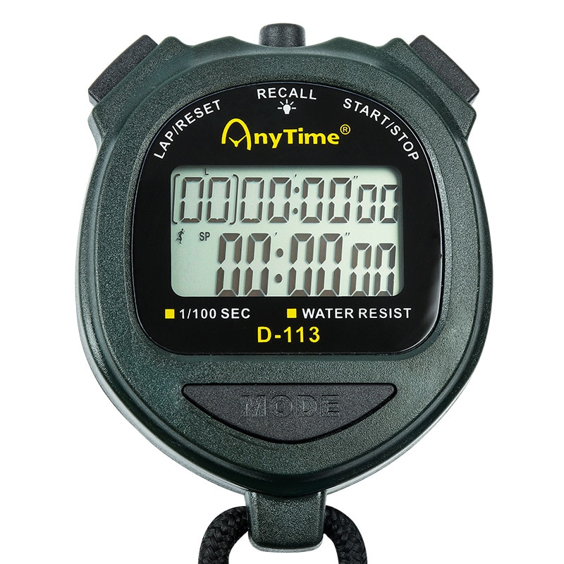 Electronic Stopwatch Timer Student Training Fitness Competition Dedicated Running Sports Stopwatch Cronômetro: D-113