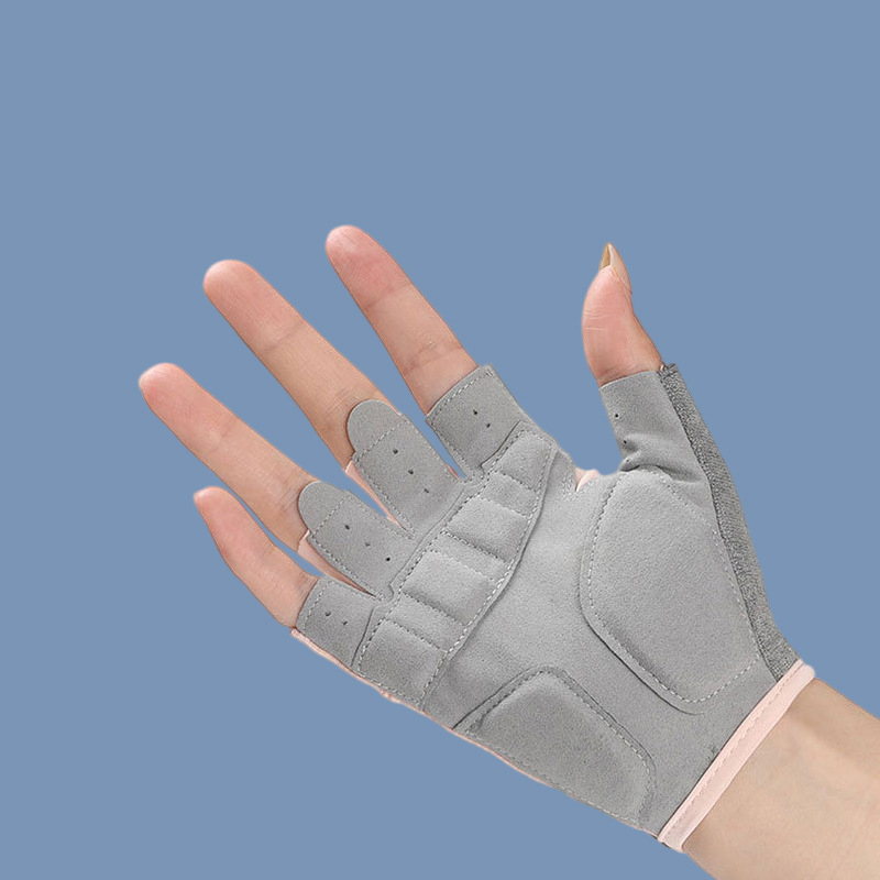 Gants de sport haltérophilie Fitness cyclisme demi doigt Protection solaire haltère glace soie hommes femmes Yoga gants antidérapants