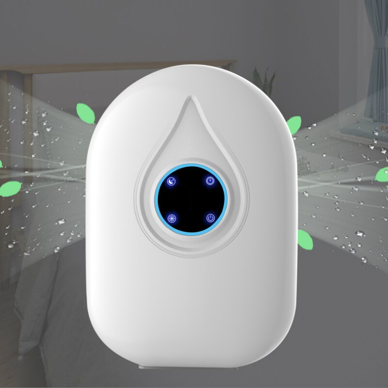 Mini déshumidificateur avec télécommande, avec affichage LED, pour chambre à coucher familiale, sous-sol, absorbeur d'humidité