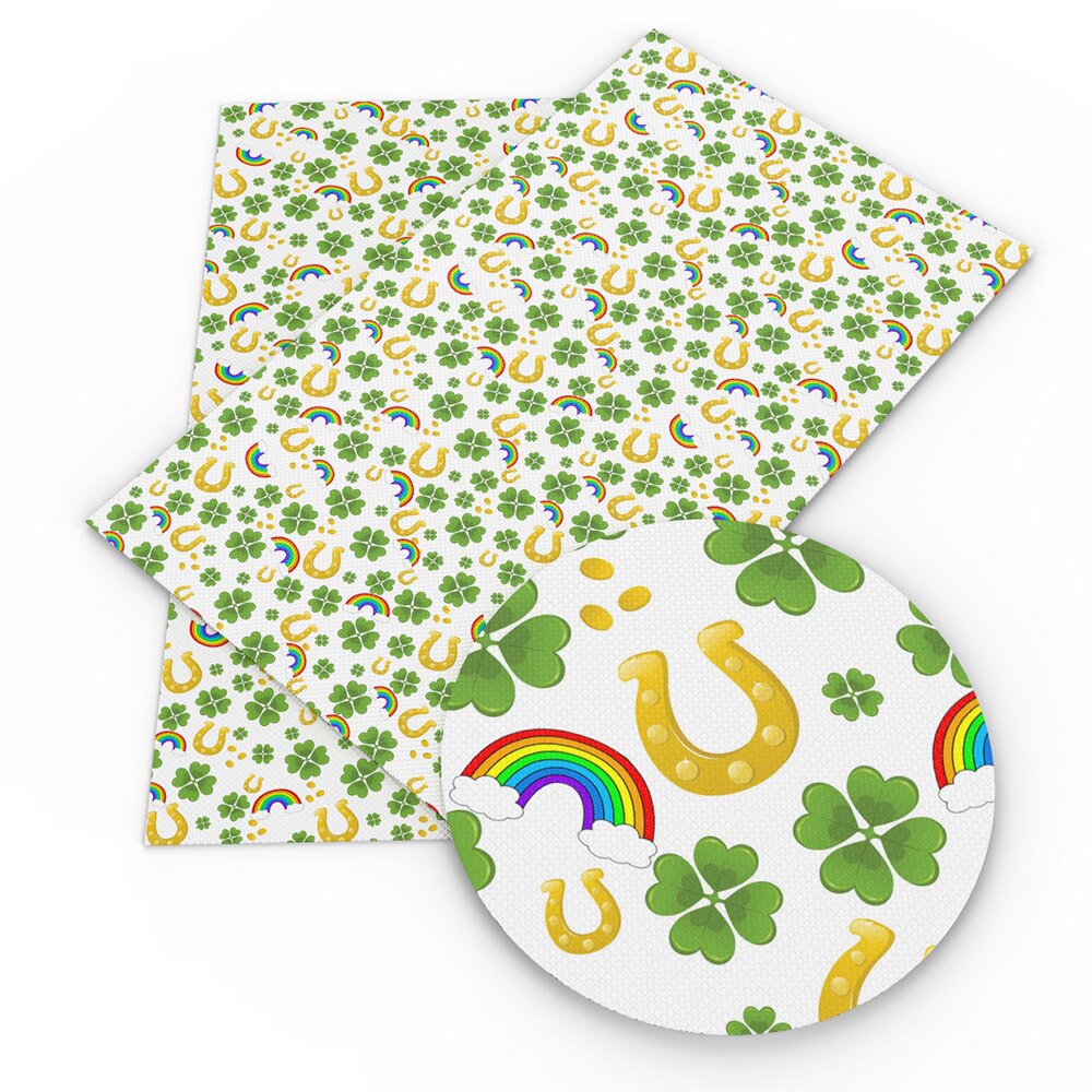 St patricks trykt kunststof læder polstring stof, læder stof tekstilfremstilling øreringe hårbuer telefon sag dekor ,1 yc 9660: 1099287001