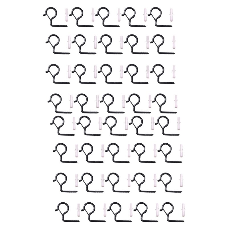 20/40 sztuk domowego śruba z haczykiem z klamra bezpieczeństwa projekt haczyk robić zawieszania lampy nadaje się robić światła zewnętrzne: 40