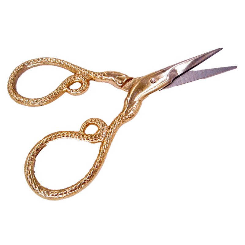 Kreuz scher Gold Schlange Nähgarn Schneider Schere Fancywork stich stoff embroidary trimmen schneiden Hand summen Garn Dressmake