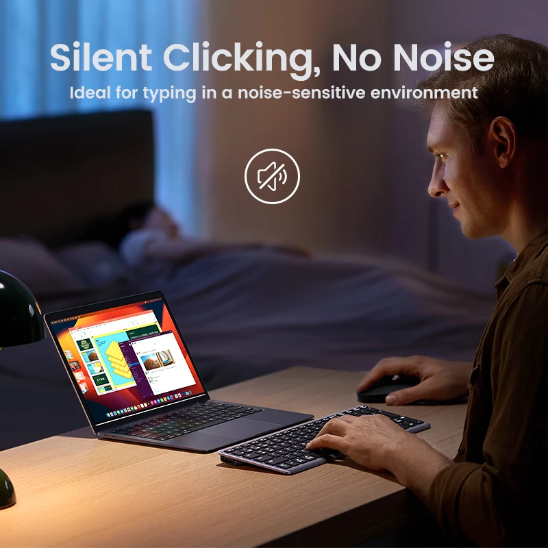 Bezprzewodowa klawiatura Bluetooth 5.0 2.4G angielski 102 klawisze dla MacBook iPad Tablet USB C ładowalna klawiatura akcesoria komputerowe