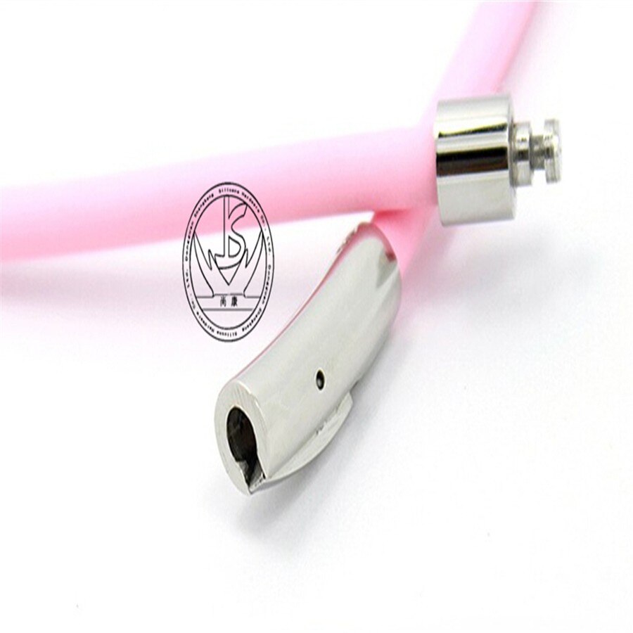 stainless steel magnetic buckle multi-color silicon rubber energy necklace for magnetic therapy and the necklace: pink / 50cm