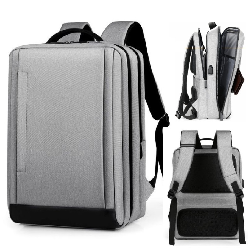 Men's backpack 15.6 Inch Laptop Backpacks Business Notebook Mochila Waterproof Back Pack USB Charging Travel Bags student bag