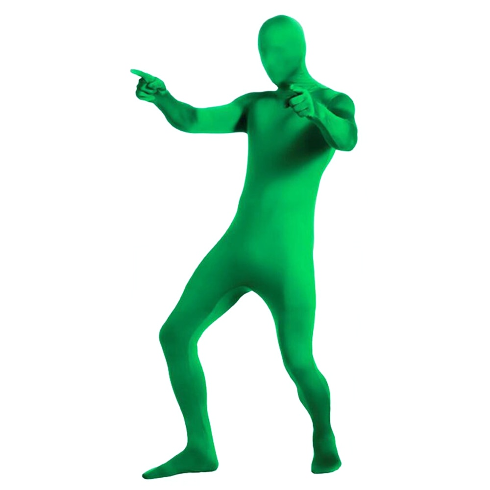 Green Screen Chromake Suit Stretchy Skin Body Film Television Background Invisible Effects Tight Chroma Keying Clothes Halloween