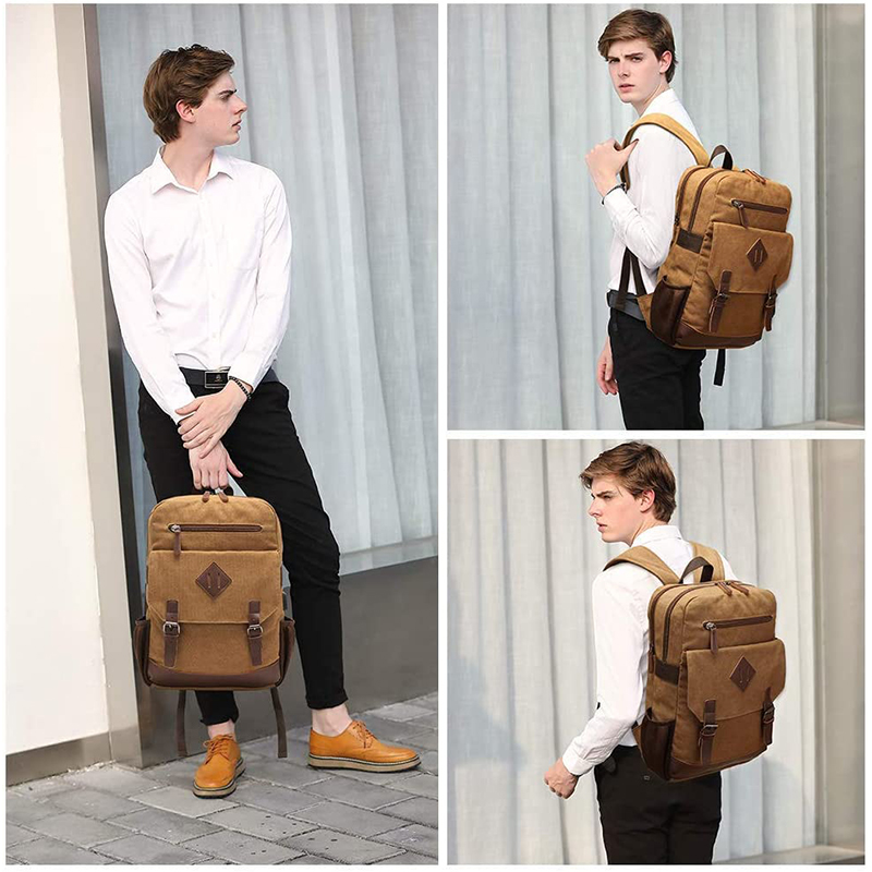 Xiaomi canvas-rucksack für damen und herren, vintage-rucksack, passend für die meisten 15.6- zoll-laptops, schulrucksack, gucci-rucksack für herren