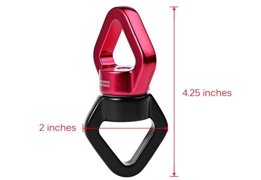 XINDA 30KN Safety Rappel Device Rotator Rope Swivel Connector Outdoor Rock Climbing Carabiner Abseiling Downhill Climb Equipment