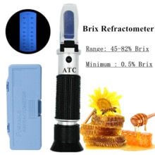 Rifrattometro Brix 45-82% rifrattometro zucchero miele rifrattometro apicoltura divisione minimi 0.5% misuratore di zucchero Brix con scatola 40%