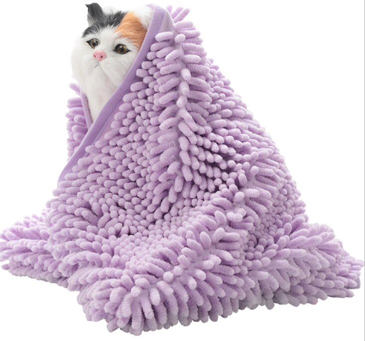 Pet Towel - Quick Water Absorption - Polyester - Dog Grooming Supplies