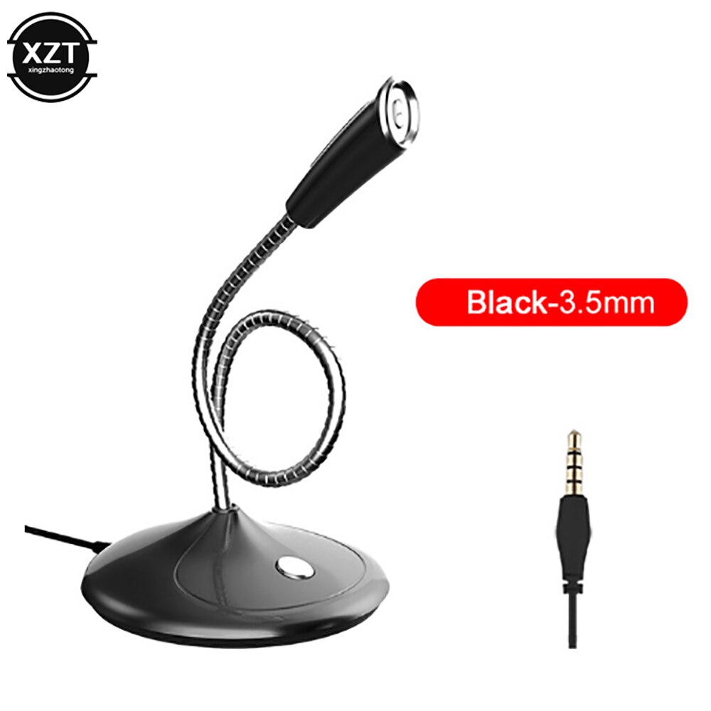 Computer Microphone 360° Adjust Freely Studio Speech Microphone Gaming Chatting 3.5mm/USB Plug Microphone for Desktop PC Laptop: f