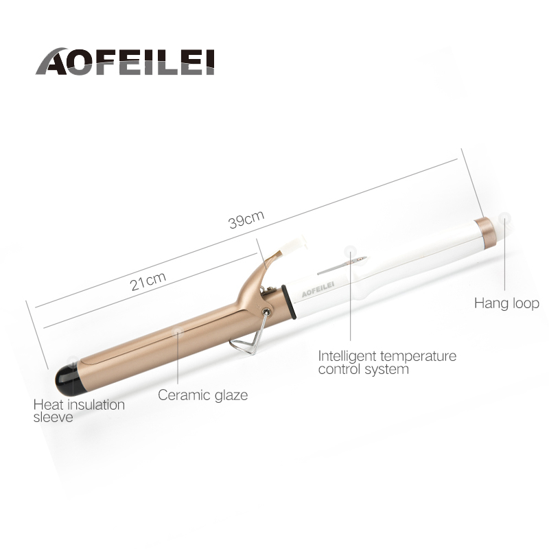 Real Elektrische Professionele Keramische Haar Krultang Lcd Krultang Roller Krullen Wand Waver Mode Styling Tools