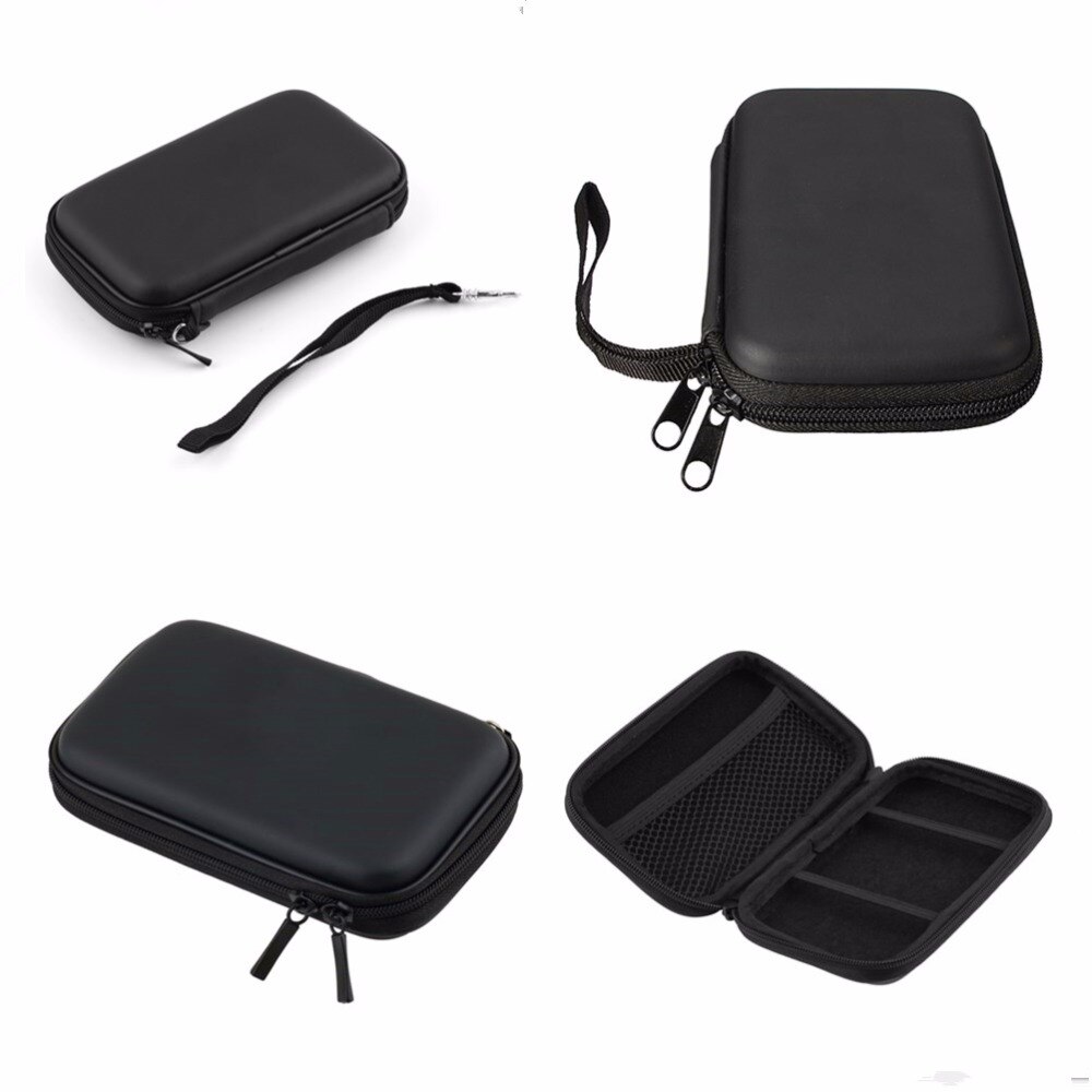 Zwarte draagbare rits externe 2.5 hdd tas draagtas voor 2.5 "hdd harde schijf bescherm #