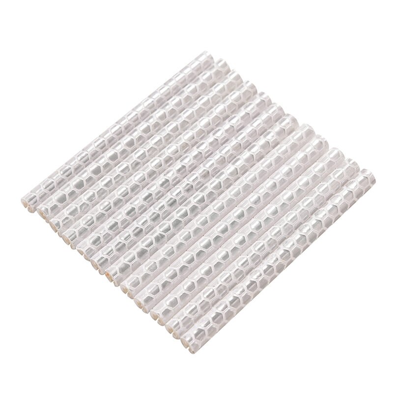 4 farbe Fahrrad Reflektierende Speichen Fahrrad Reiten Rad Reflektor Clip Rohr Warnung Licht Streifen Für Radfahren Ohne Batterie Requst: weiß