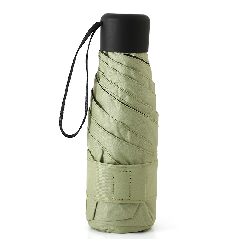 Mini paraguas plegable ultraligero de bolsillo para mujer, paraguas plegable pequeño a prueba de viento para viaje, paraguas compacto para lluvia para hombre, paraguas protector solar para exteriores