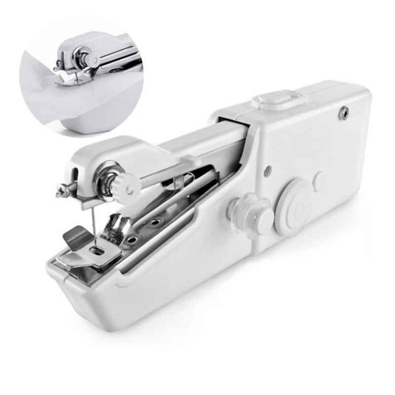 Portable Handheld Mini Sewing Machine Quick Stitch Sew Needlework Cordless Clothes Fabrics With Sewing Kits Lightweight