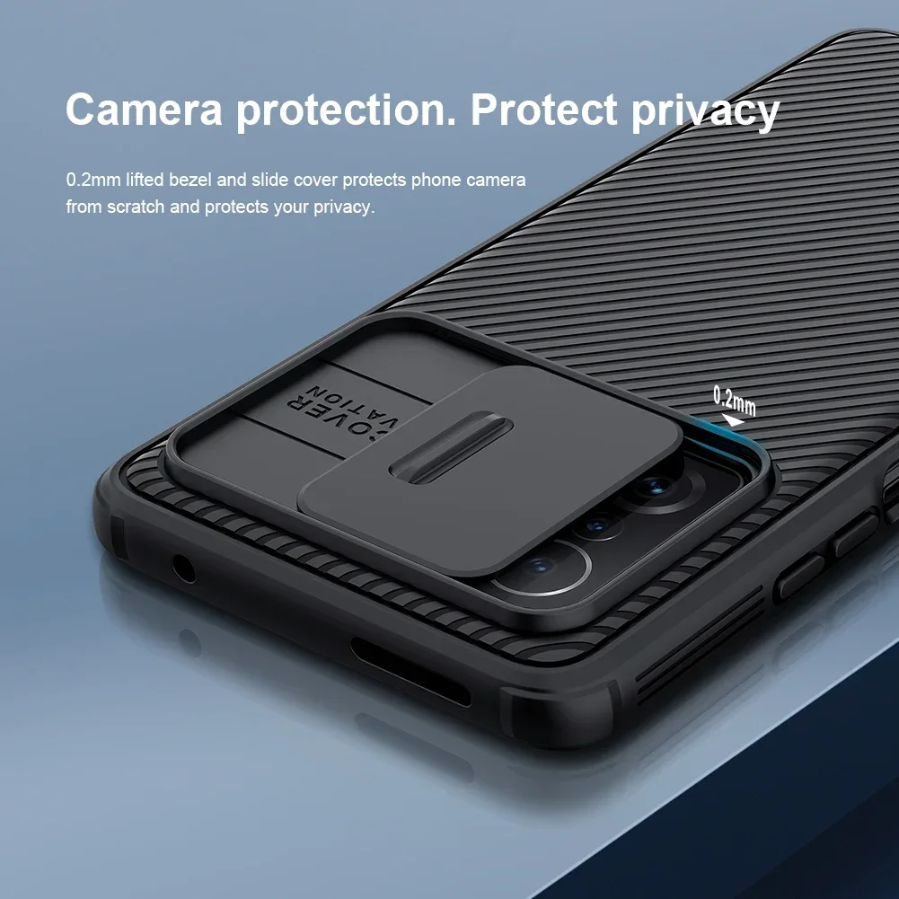 Nillkin para Xiaomi 12T Pro Mi 11T Pro Mi 10T Pro 5G CamShield funda con cámara deslizante Protector cubierta dura