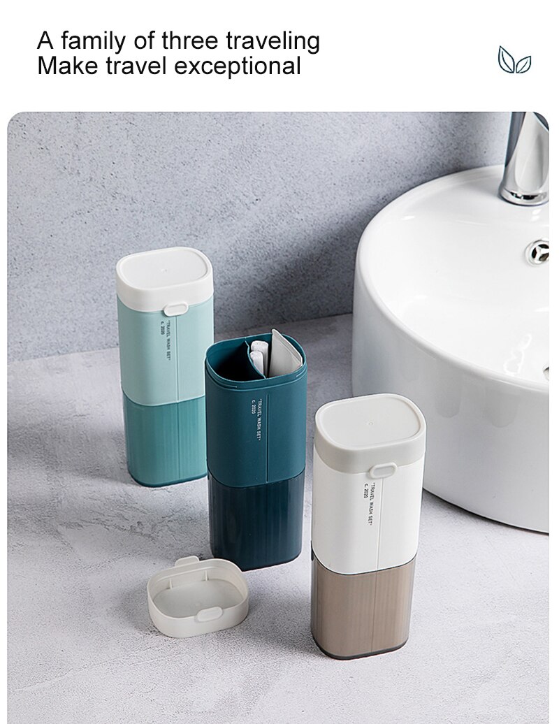 Reistoiletset, toiletbeker, reistoilettas, draagbare opbergtas voor kleine flessen, reisbenodigdheden voor mannen en vrouwen