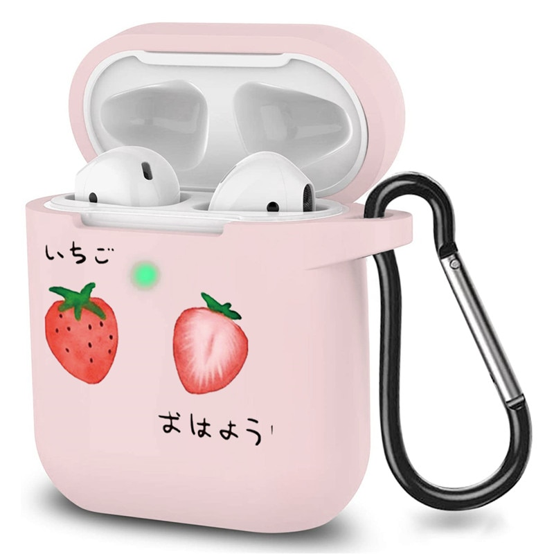 Case For Airpods 1&2 Cute Earphone Case Love Heart Daisy Floral Wireless Earphone Accessories for Apple Airpods Soft Cases Bags: caomei2b2d